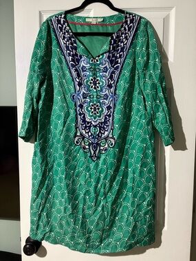 Boden Ingrid Shift Dress Silk Size US 14 EUC